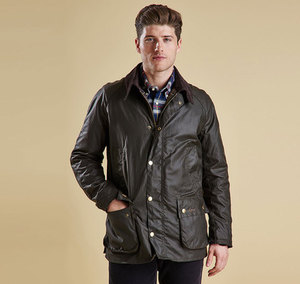 Вощеная куртка Barbour оливкового цвета