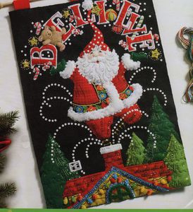 Believe Santa Wall Hanging