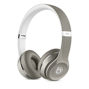 Накладные проводные наушники Beats by Dr. Dre Solo2 (Luxe Edition) — серебристые