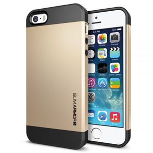 Чехол Iphone 5-s (spigen,розовый или золотой))