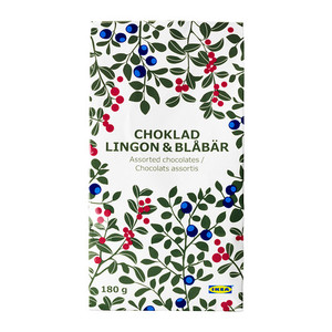 CHOKLAD LINGON & BLÅBÄR Конфеты с брусничн/черничн начинкой