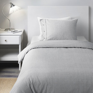 ikea nyponros bedding in grey