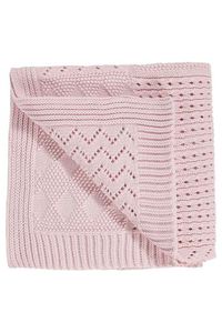 NEXT Pink Knitted Blanket (Newborn)