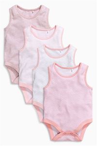 NEXT Pink Vests Four Pack (size 56-62)