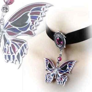 Кулон "Death's-Head Butterfly Choker"