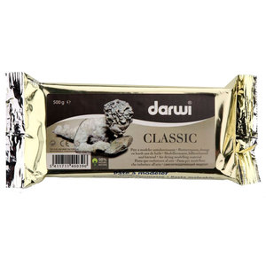 Масса для моделирования самозатвердевающая "DARWI-CLASSIC" 500 г белая