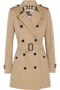 BURBERRY LONDON The Kensington Mid cotton-gabardine trench coat