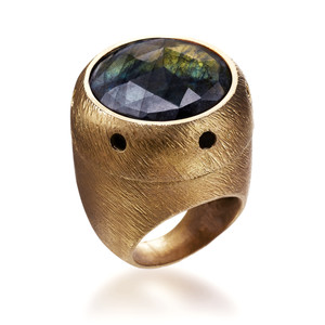 SIREN Ring | Gold + Labradorite