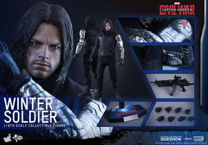 Winter Soldier Sixth Scale Figure by Hot Toys. Captain America: Civil War - Movie Masterpiece Series.