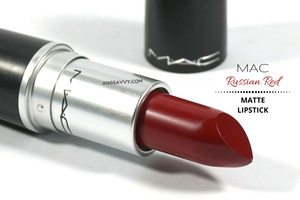 M.A.C. lipstick Russian Red