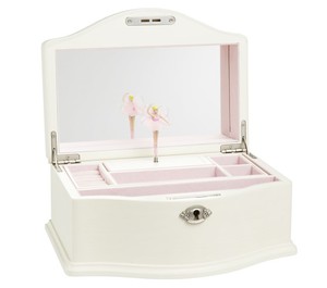 Abigail Jewelry Box Collection White Medium