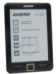 6'' Электронная книга Digma E630 черный - отзывы покупателей о Digma E630 - DNS