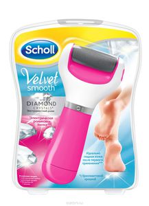 Электрическая роликовая пилка Scholl Velvet Smooth с роликом из бриллиантовой крошки (розовый цвет) - купить в интернет-магазине OZON.ru с доставкой, лучшая цена в каталоге Гигиена