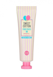 BB-крем с экстрактом хлопка 01 натуральный беж Sweet Cotton Pore Cover Holika Holika