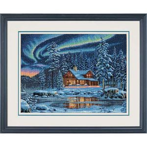 Aurora Cabin, Counted Cross Stitch_35212