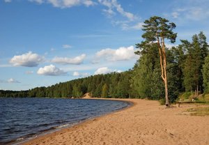 провести выходные на берегу озера