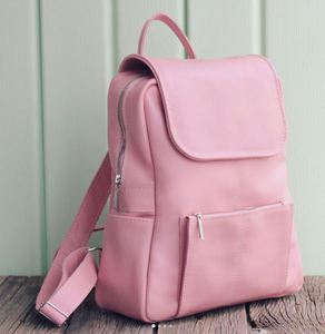 Leather backpack