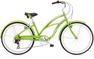 Велосипед 26" ELECTRA Cruiser Lux 7D Ladies' Green Metallic