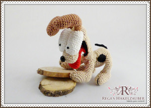 crochet manual/e-book "dog Odie"