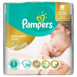 Подгузники Pampers Premium Care 1 (2-5 кг) 88 шт