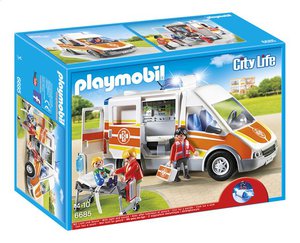 PLAYMOBIL City Life 6685 Ambulance avec gyrophare et sirène