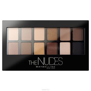 Maybelline New York Палетка теней для век "Nudes", натуральные оттенки