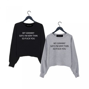 Сrop Sweatshirt "My granny says..."