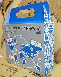 Магнитная карта мира