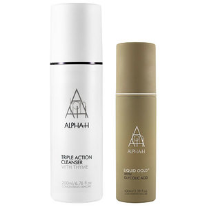 Alpha-H Liquid Gold + Triple Action Cleanser Exclusive Perfect Renewal Collection