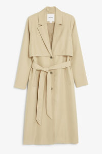 Twill trench coat