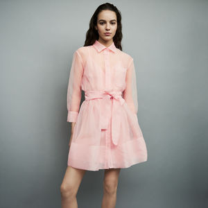 Maje Pink organza dress