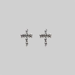 Little Skull Cross Earrings