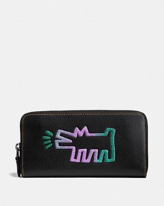 Coach X Keith Haring Accordion Zip Wallet