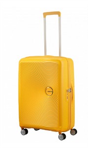 Чемодан american tourister SOUNDBOX в цвете Golden Yellow 67 см