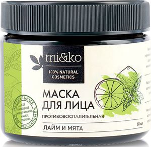 Mi&Ko Маска для лица Лайм и мята противовоспалительная