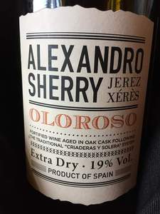 Херес Alexandro Sherry Oloroso