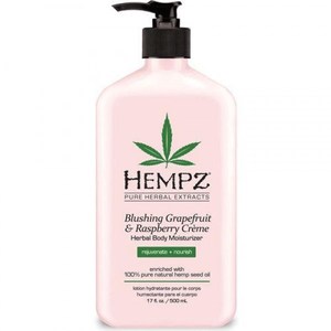 Молочко "Hempz Blushing Grapefruit Raspberry Moisturizer Грейпфрут и малина" 500мл для тела