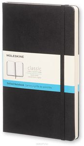 Moleskine Classic Large (в точку, черный)