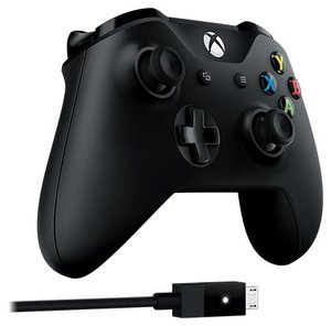 Геймпад Microsoft Xbox One Wireless Controller + Cable for Windows 10