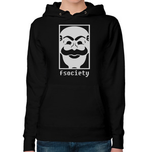 Женская толстовка худи Fsociety. Mr. Robot