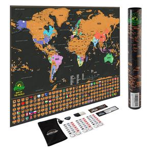 Scratch Off World Map Poster - Travel Map