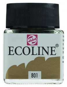 Акварель жидкая Ecoline банка 30 мл № 801 Золотой