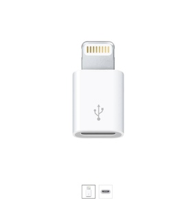 Адаптер Apple Lightning на microUSB