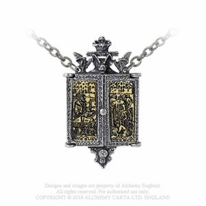 Alchemy Gothic P826  Balkan Triptych Icon Locket