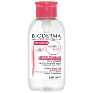 Bioderma мицеллярная вода Sensibio (с розовым колпачком)