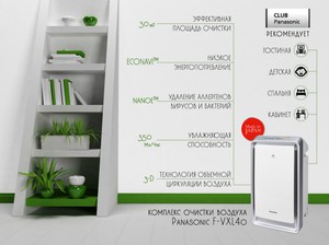 Очиститель воздуха Panasonic F-VXL40