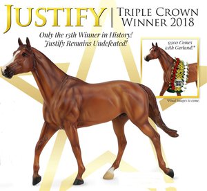 Модель Breyer Justify 1:9