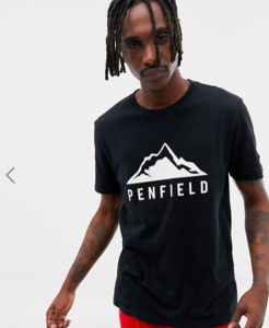 Черная футболка с логотипом Penfield Augusta