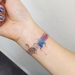 music tattoo