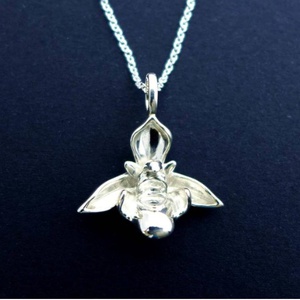 Ontogenie Bee Orchid sterling silver pendant